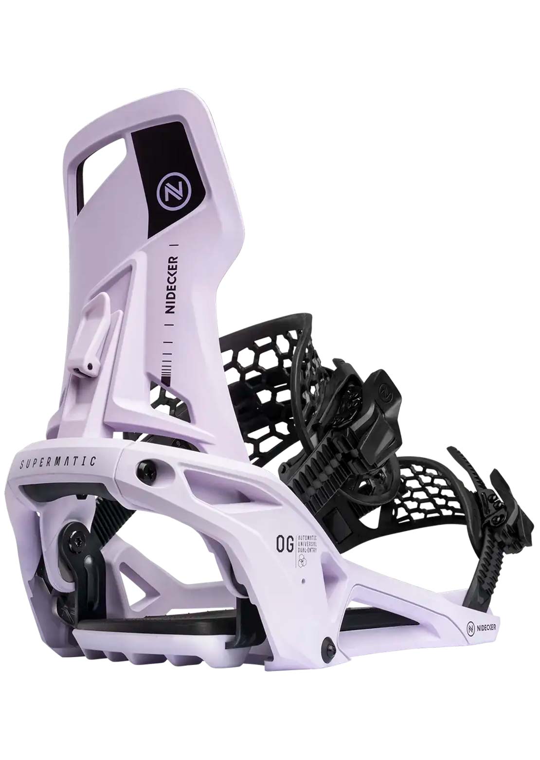 Nidecker Unisex OG Supermatic Snowboard Bindings Heather