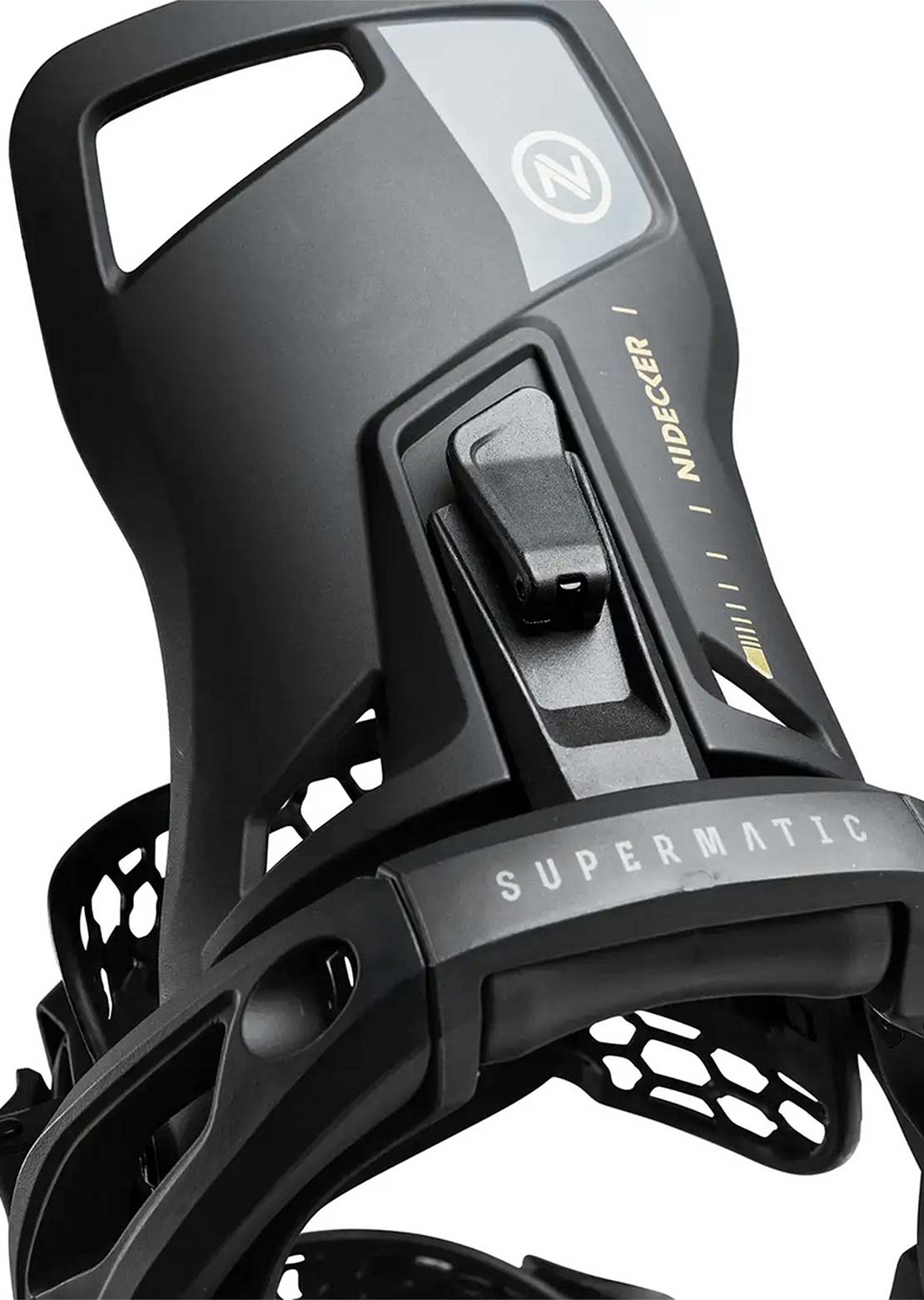 Nidecker Unisex OG Supermatic Snowboard Bindings Black