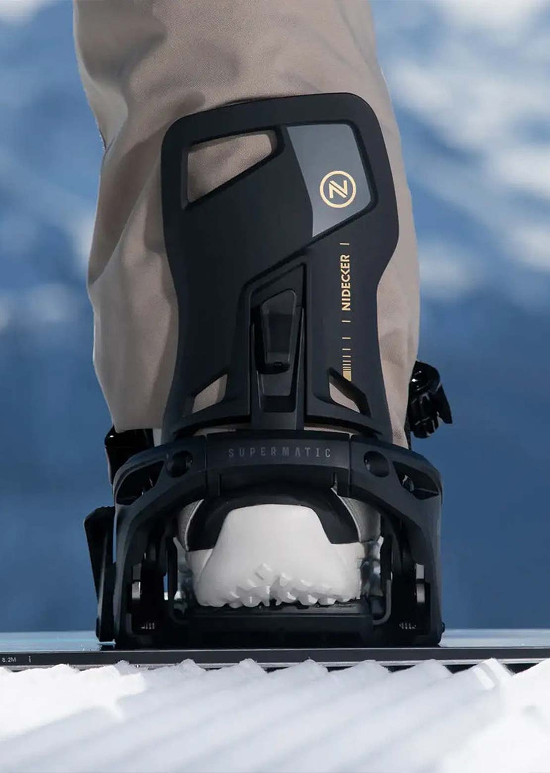 Nidecker Unisex OG Supermatic Snowboard Bindings Black