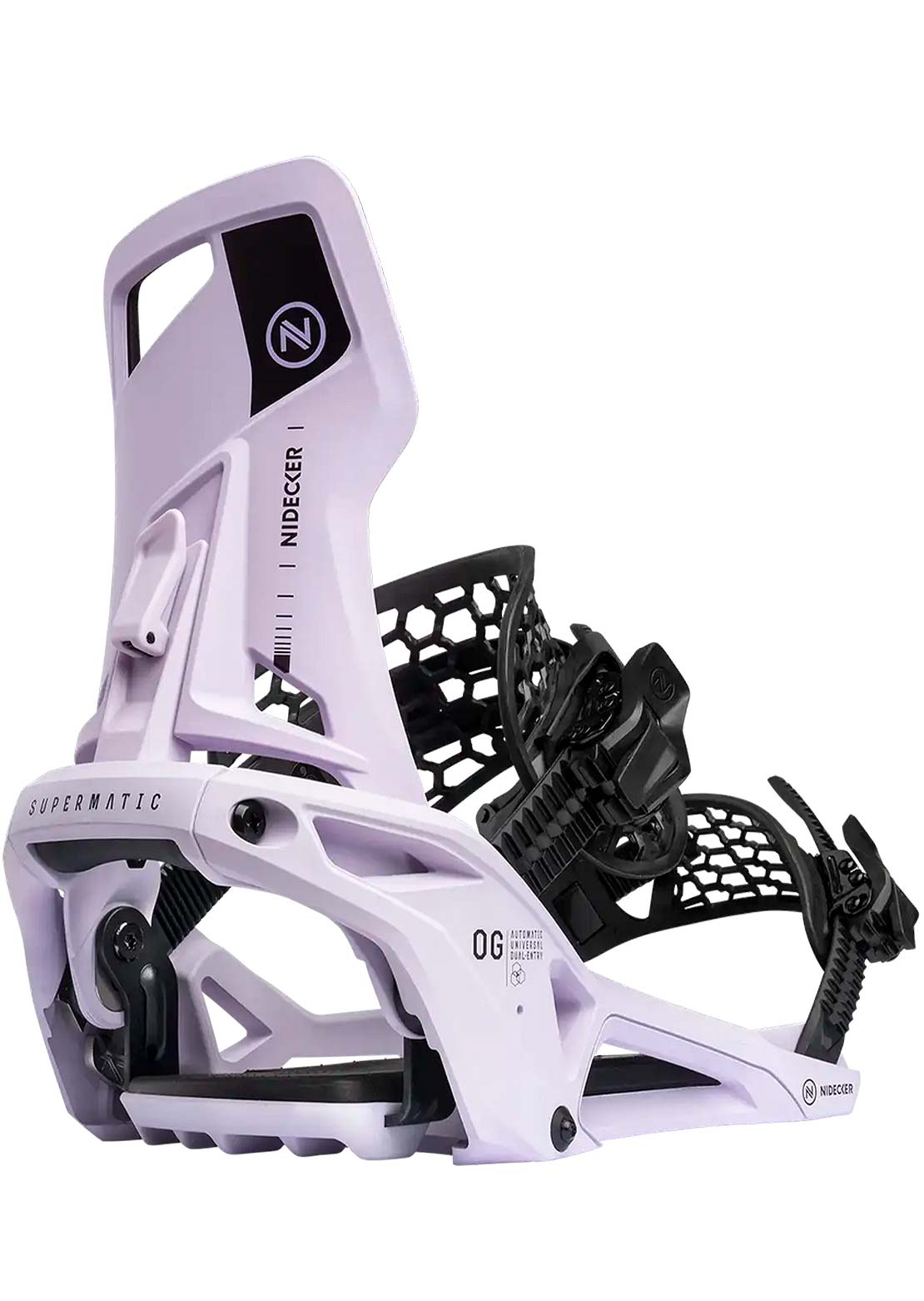 Nidecker Unisex OG Supermatic Snowboard Bindings Heather