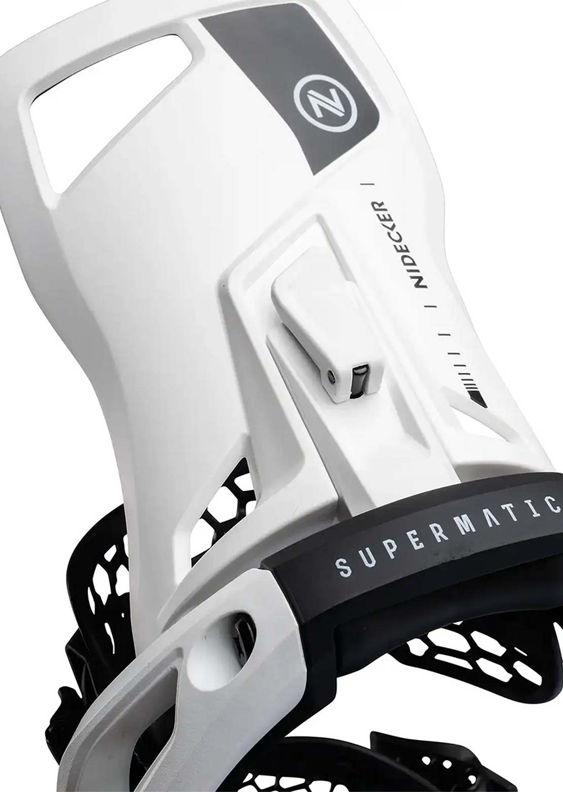 Nidecker Unisex OG Supermatic Snowboard Bindings White