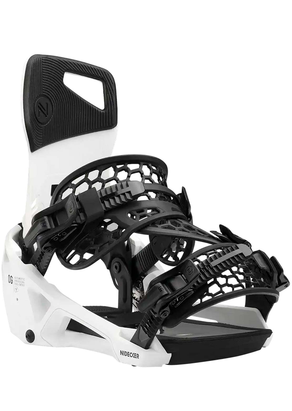 Nidecker Unisex OG Supermatic Snowboard Bindings White