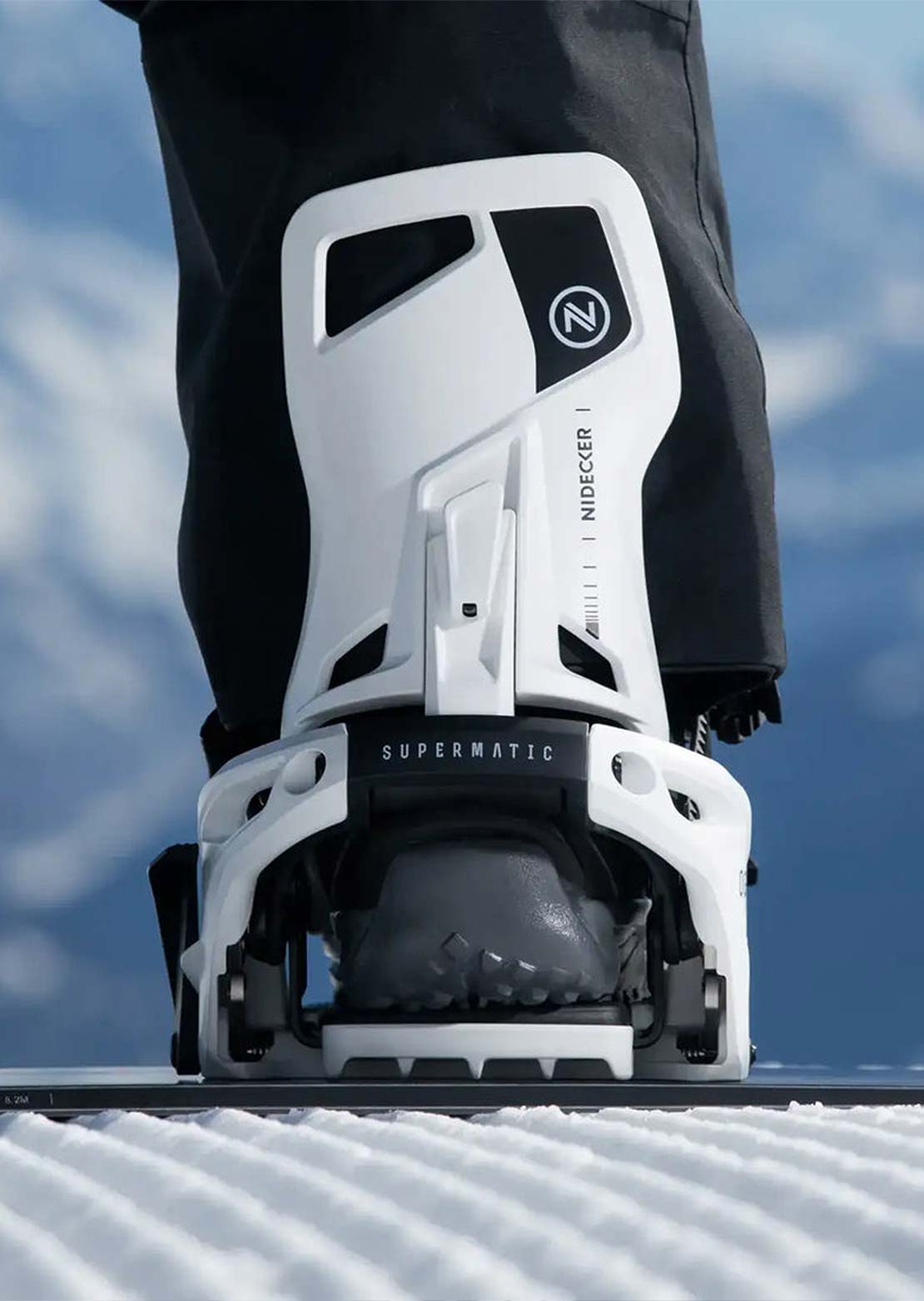 Nidecker Unisex OG Supermatic Snowboard Bindings White