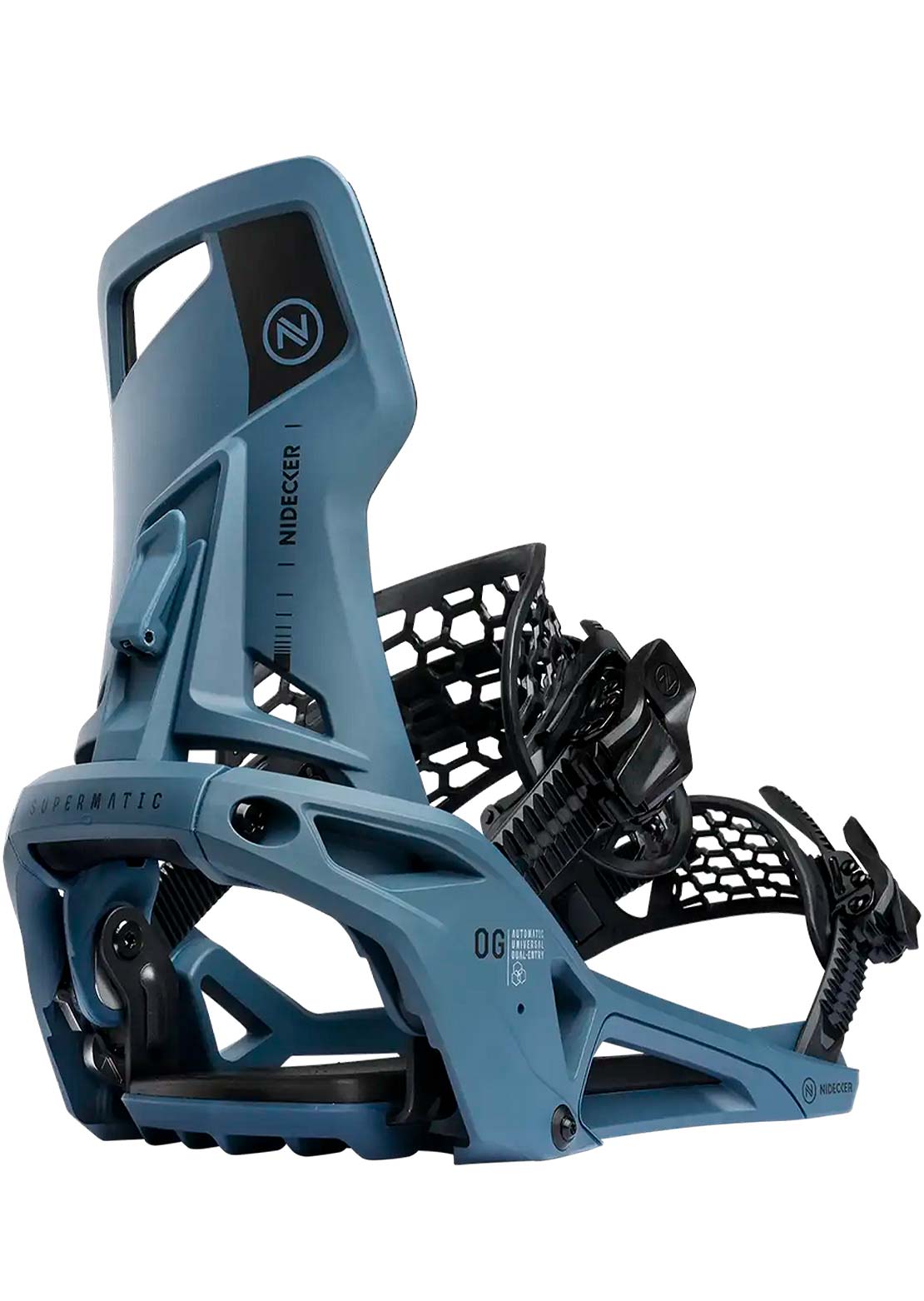 Nidecker Unisex OG Supermatic Snowboard Bindings Atlantic