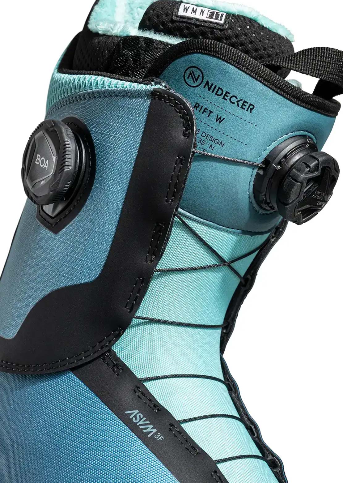 Nidecker Women's Rift Snowboard Boots Aqua Blue