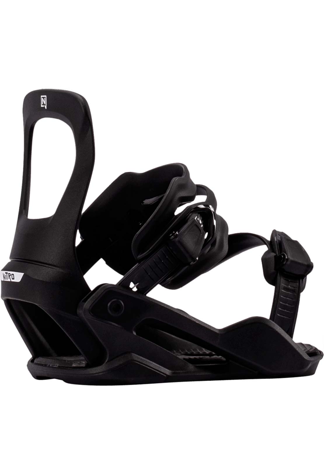 Nitro Junior Charger Micro Snowboard Bindings Ultra Black