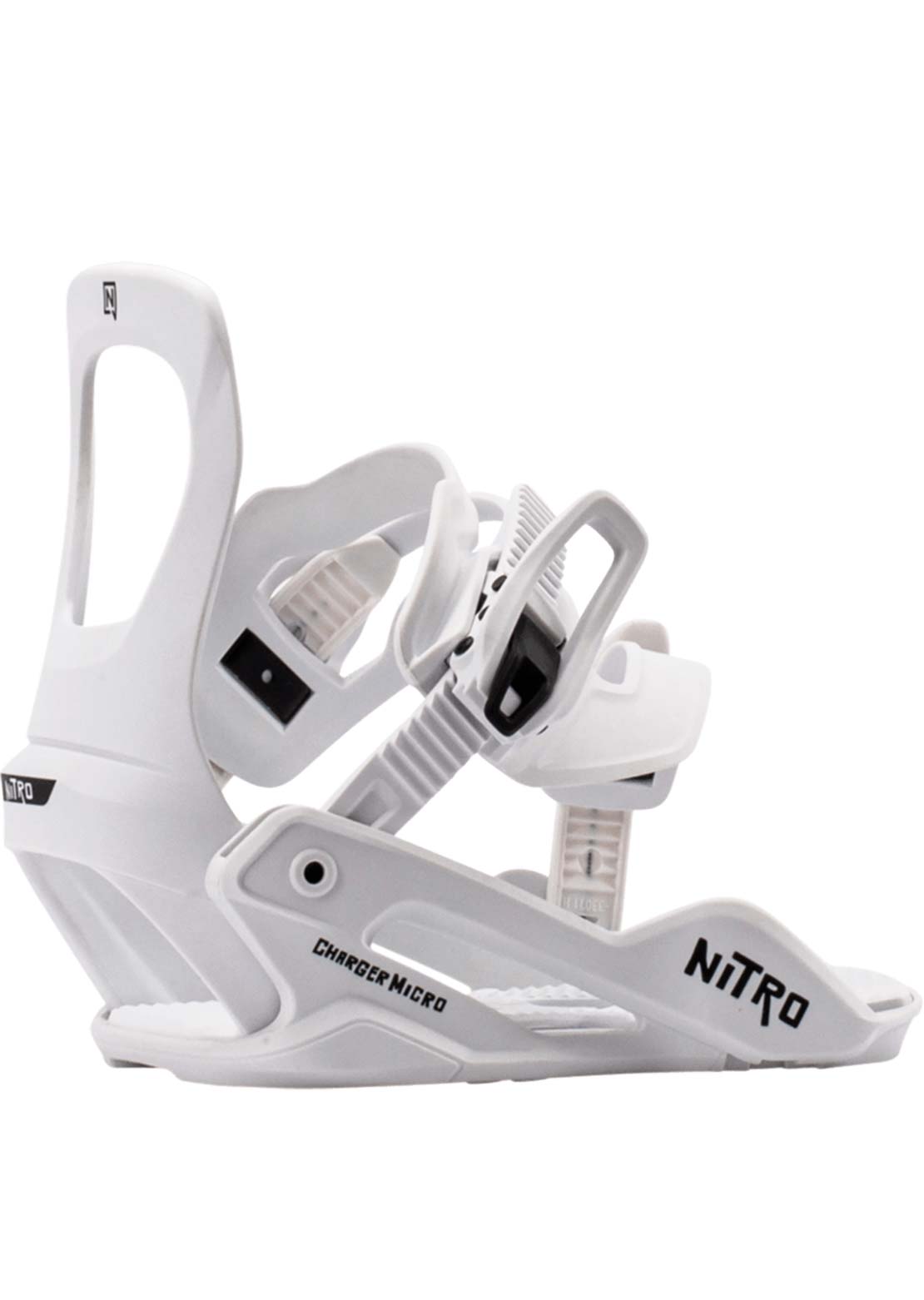 Nitro Junior Charger Micro Snowboard Bindings White