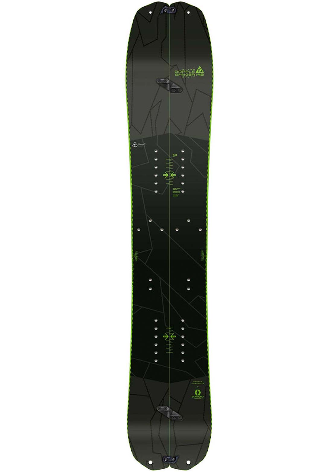 Nitro Men&#39;s Doppleganger Splitboard Multi/Green