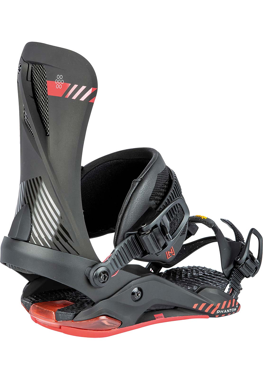 Nitro Men&#39;s Phantom+ Snowboard Bindings Ultra Black