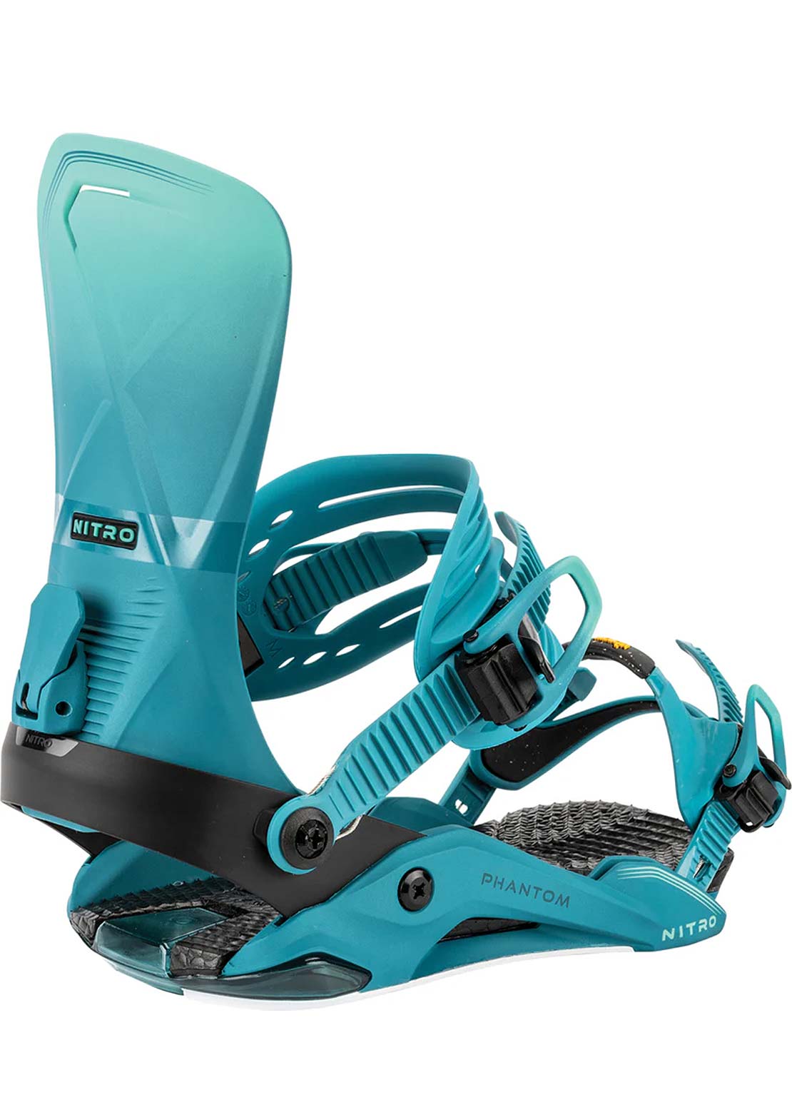 Nitro Men's Phantom Snowboard Bindings Aqua Fade