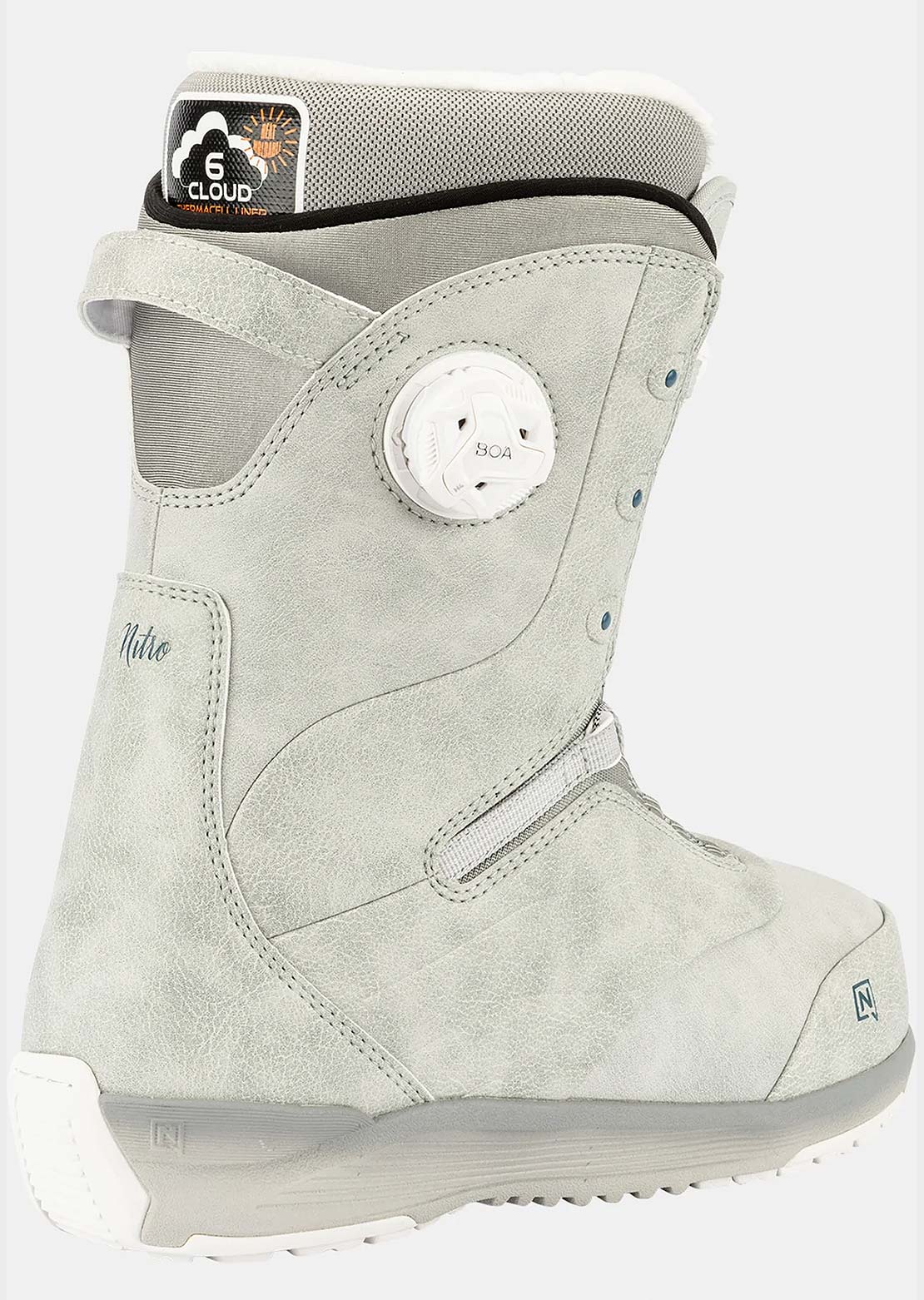 Nitro Women's Crown BOA Snow Boots Light Grey