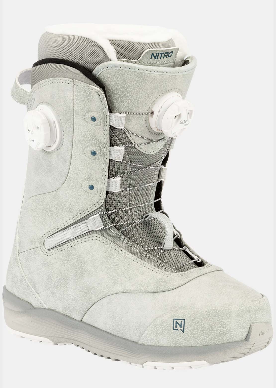 Nitro Women's Crown BOA Snow Boots Light Grey