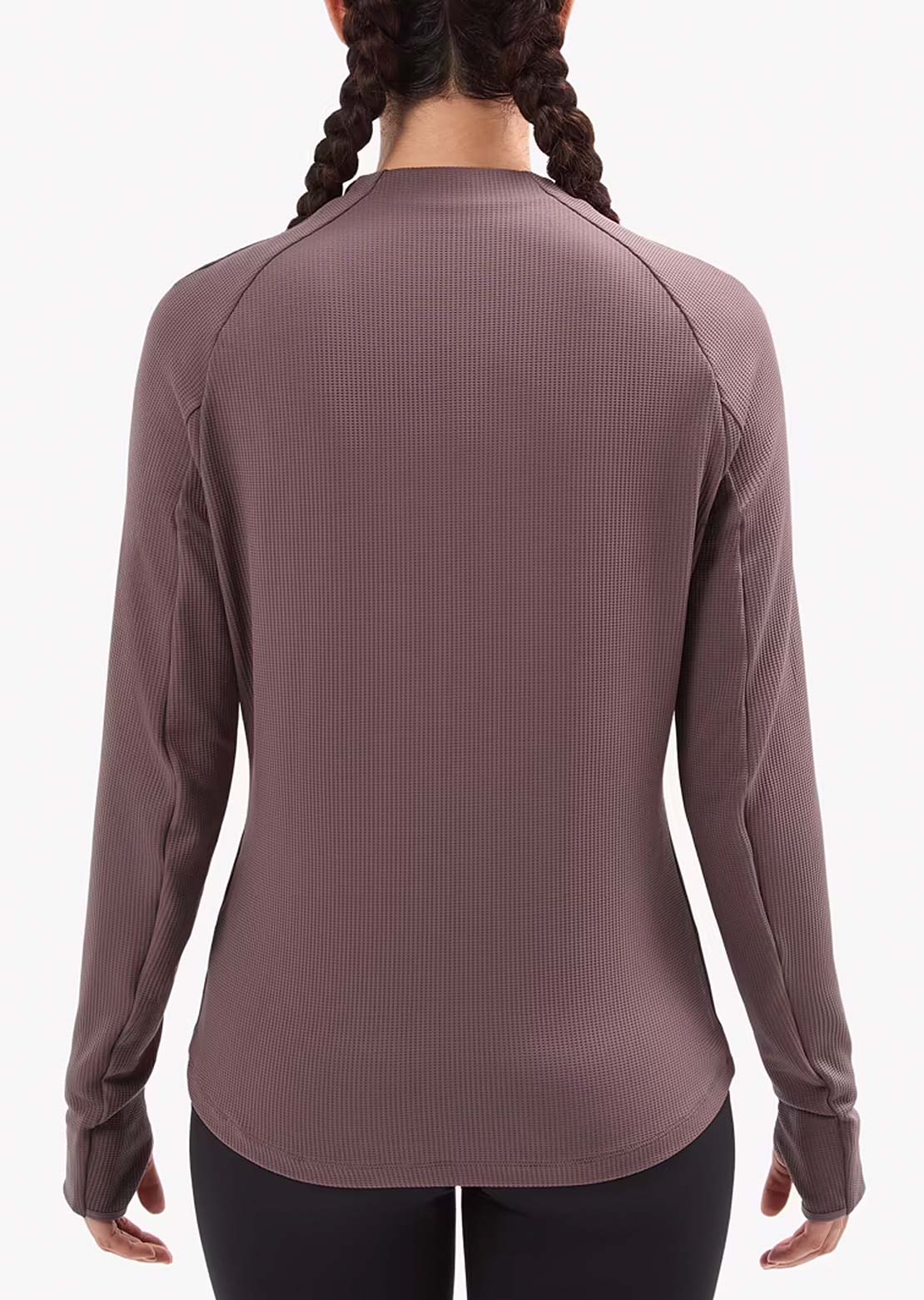 NNormal Women's 1/2 Zip Active Fleece Longsleeve