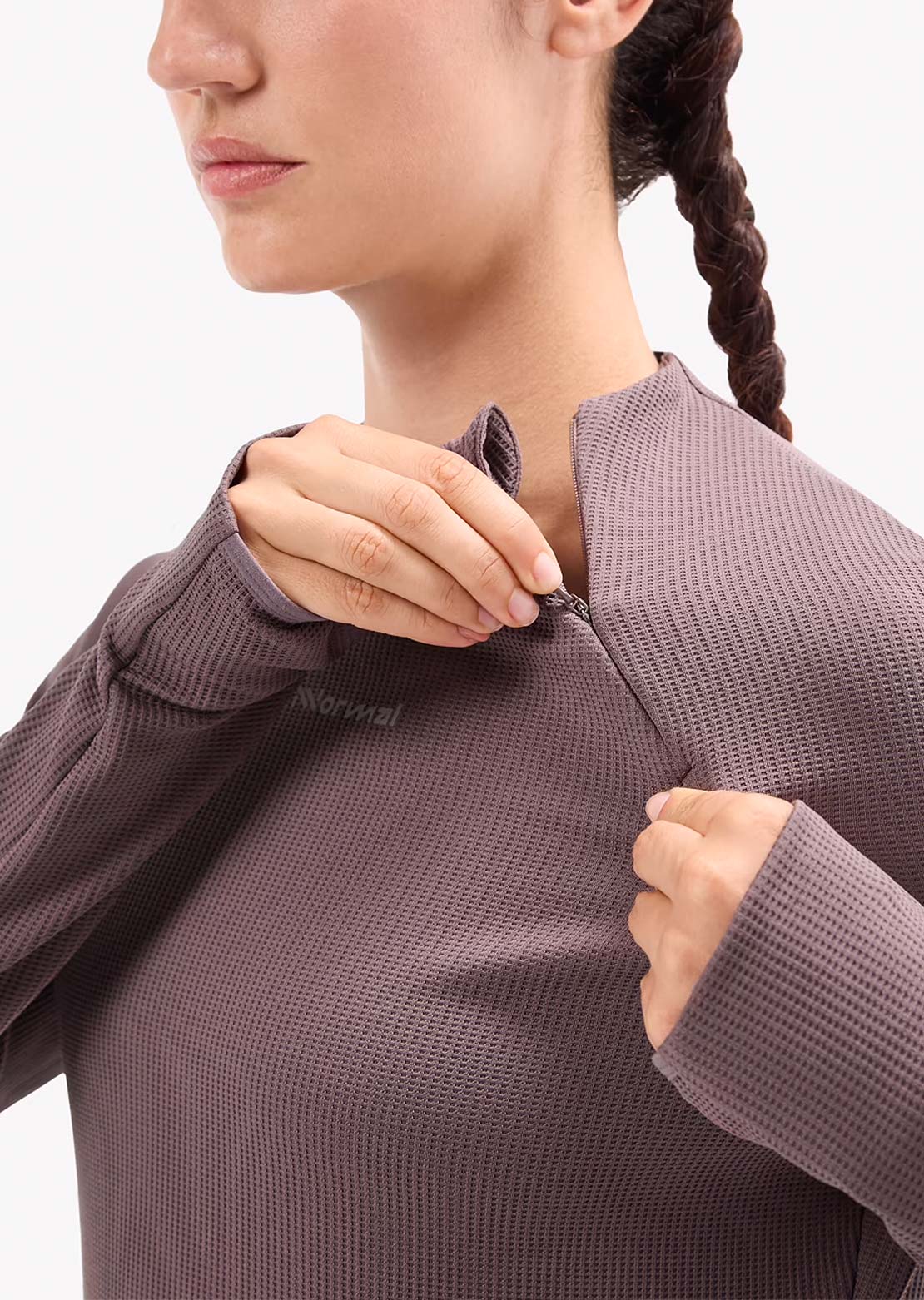 NNormal Women's 1/2 Zip Active Fleece Longsleeve