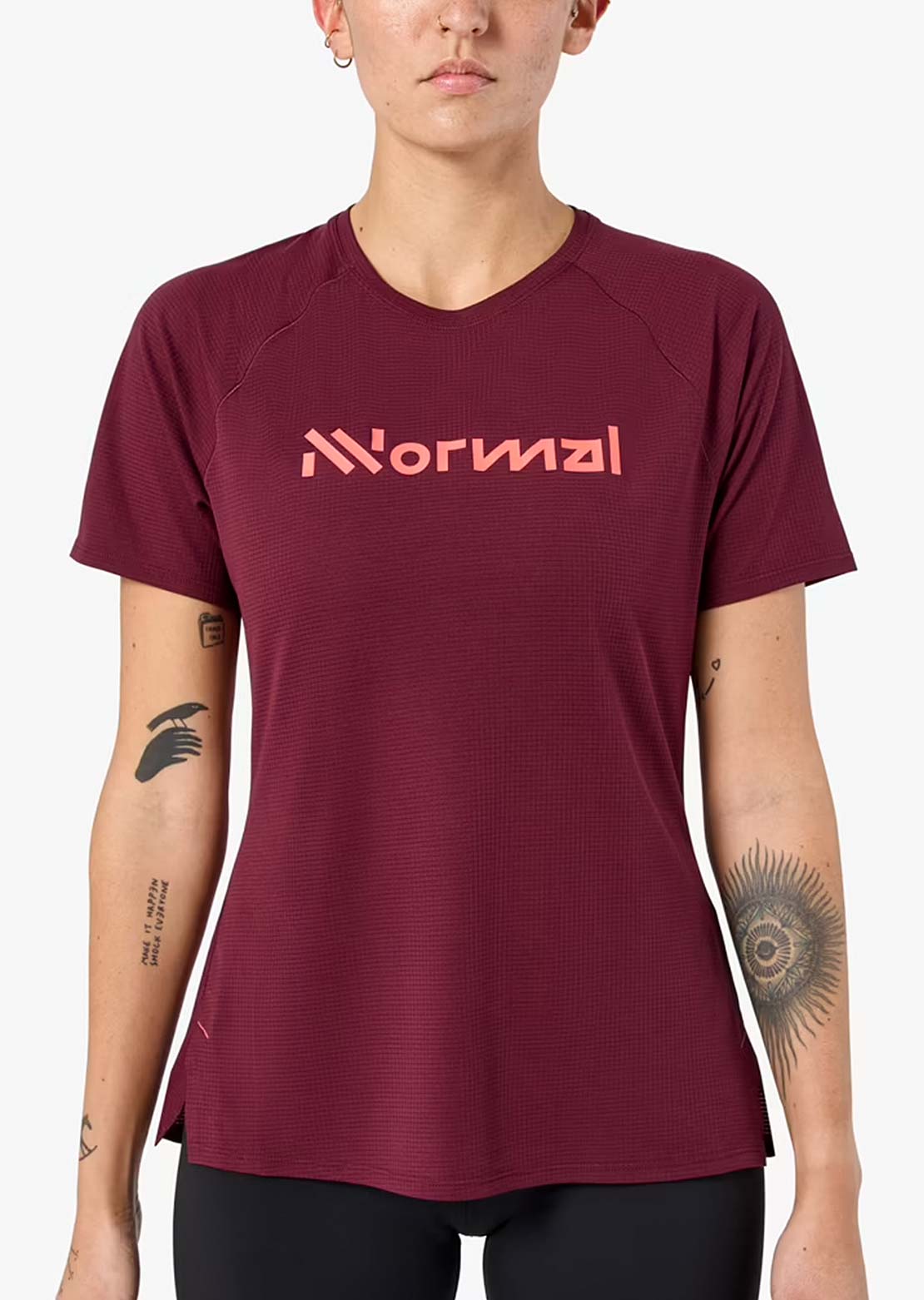 NNormal Women's Race 02 T-Shirt Burgundy