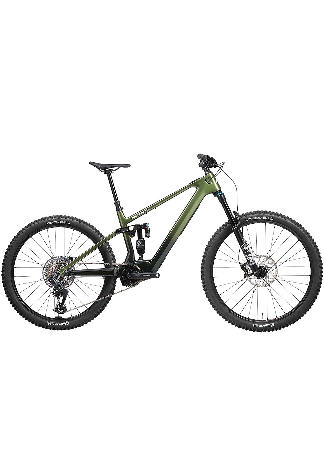 Norco Fluid VLT C2 140 Electric Mountain Bike - Battery not Included Green