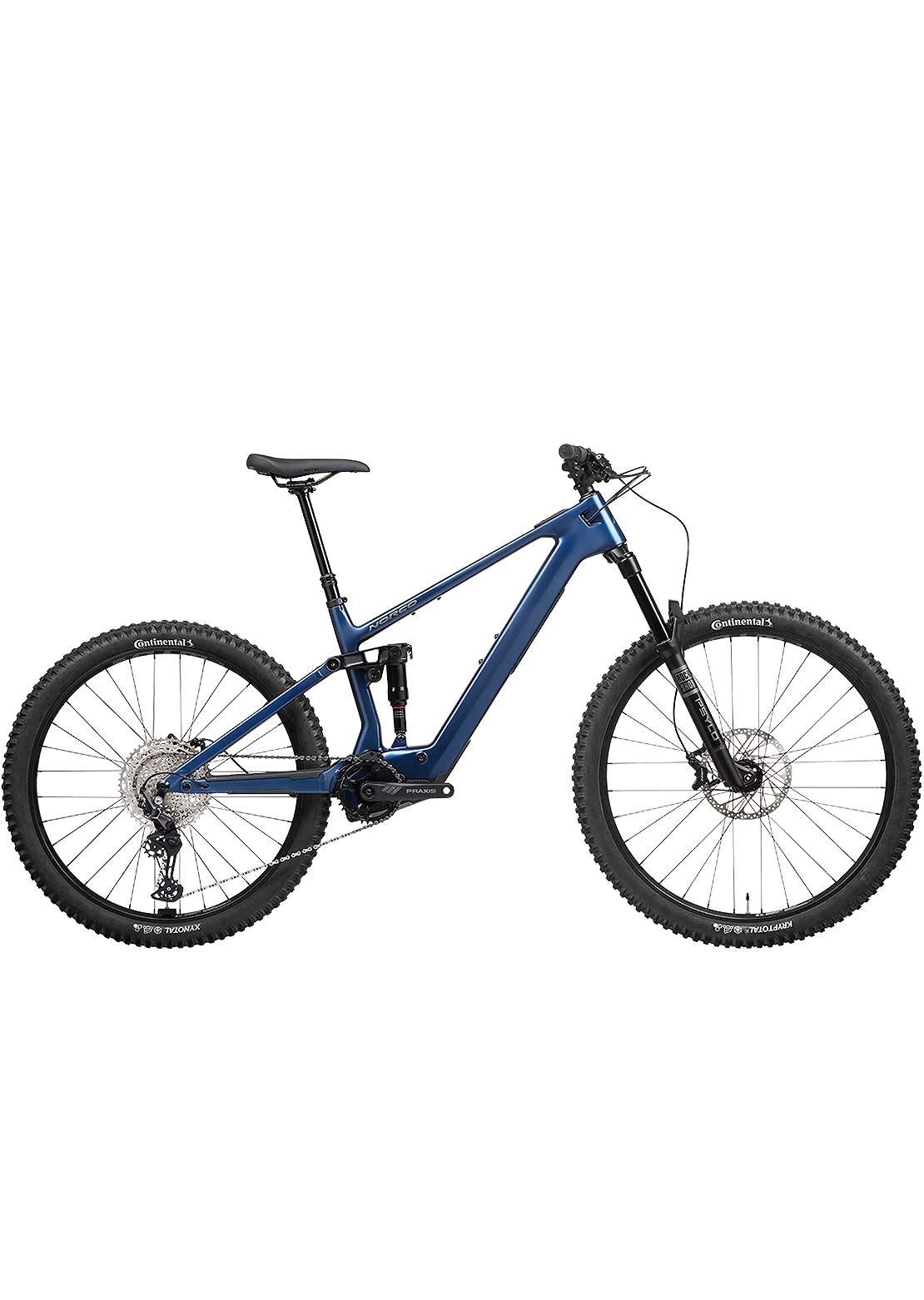Norco Fluid VLT C3 140 Electric Mountain Bike - Battery not Included Blue