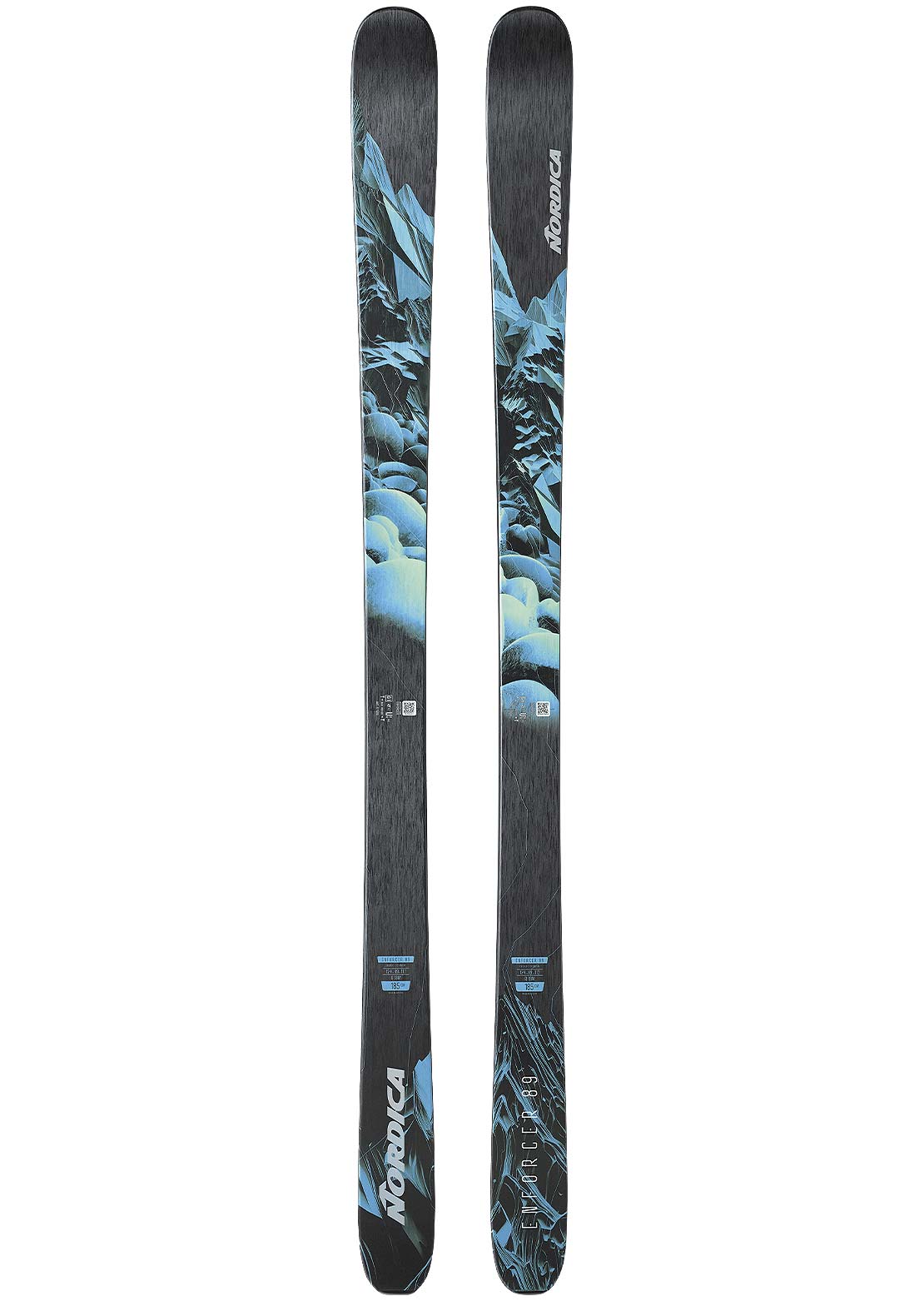 Nordica Men&#39;s Enforcer 89 Skis Black/Blue/Lime
