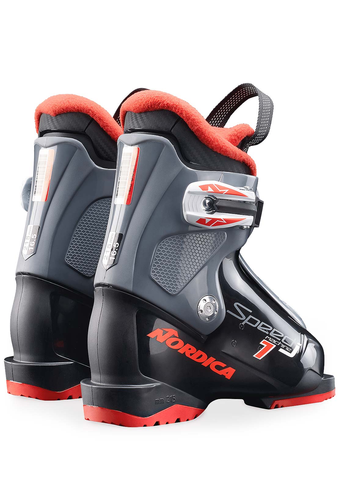 Nordica Junior Speedmachine 1 Ski Boots Black/Anthracite/Red