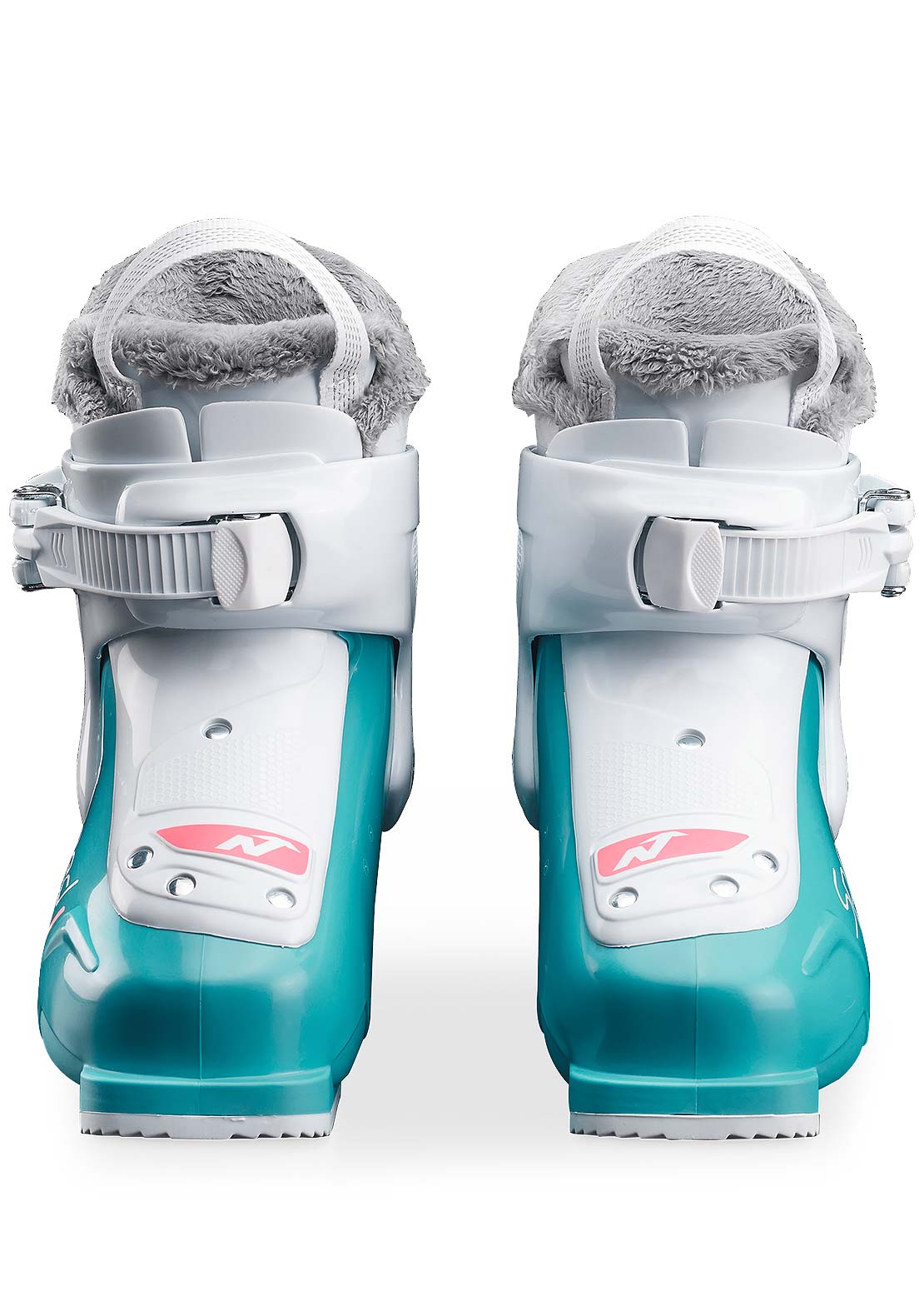 Nordica Junior Speedmachine 1 Ski Boots Light Blue/White/Pink