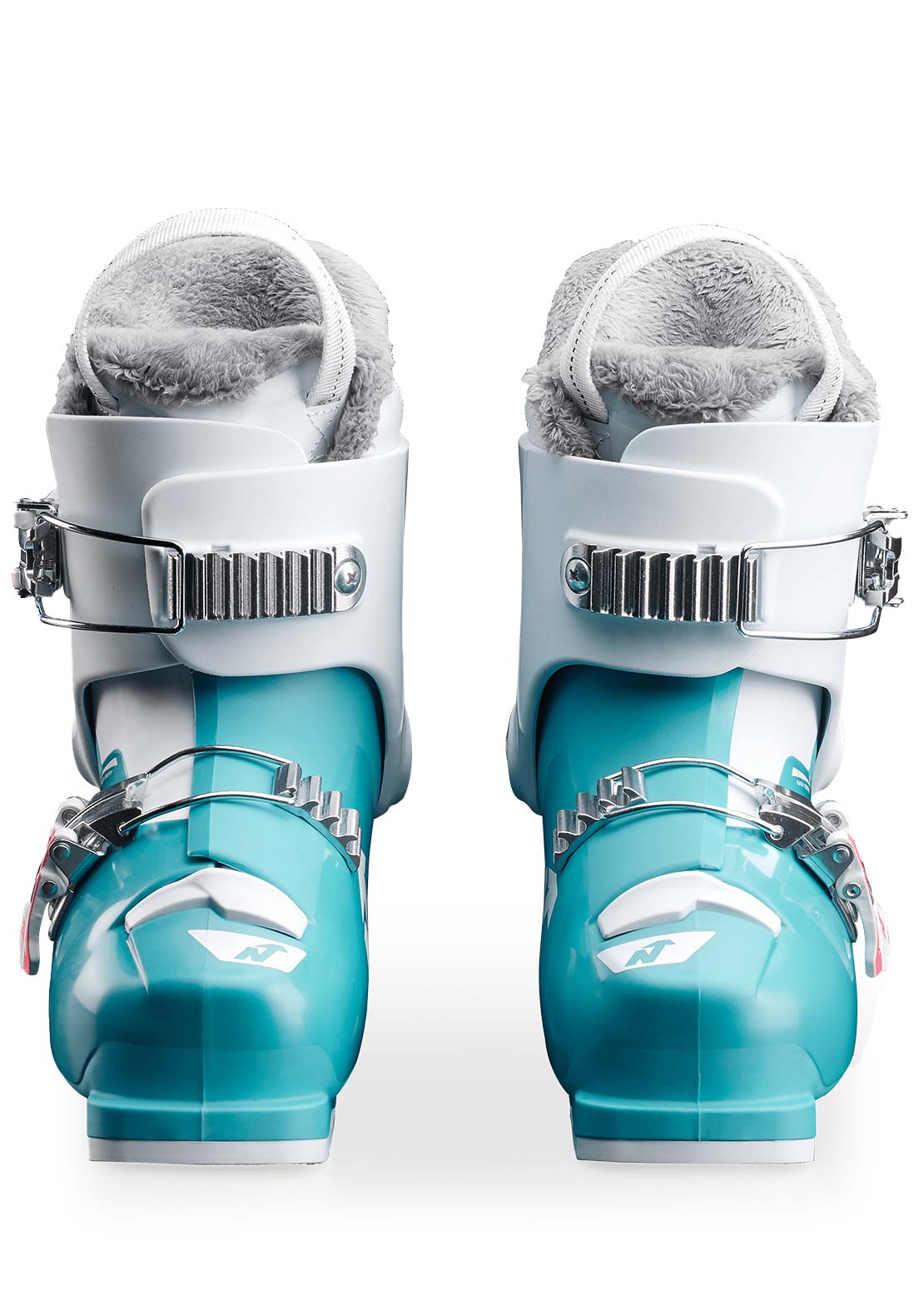 Nordica Junior Speedmachine 2 Ski Boots Light Blue/White/Pink