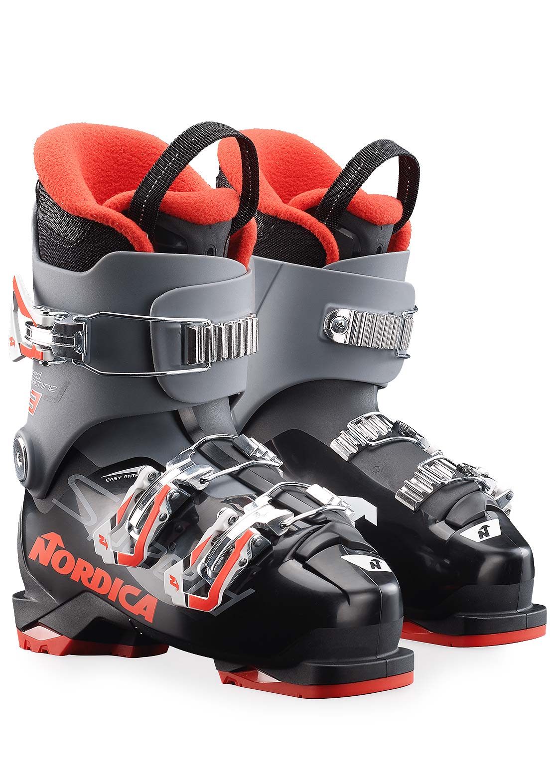 Nordica Junior Speedmachine 3 Ski Boots Black/Anthracite/Red