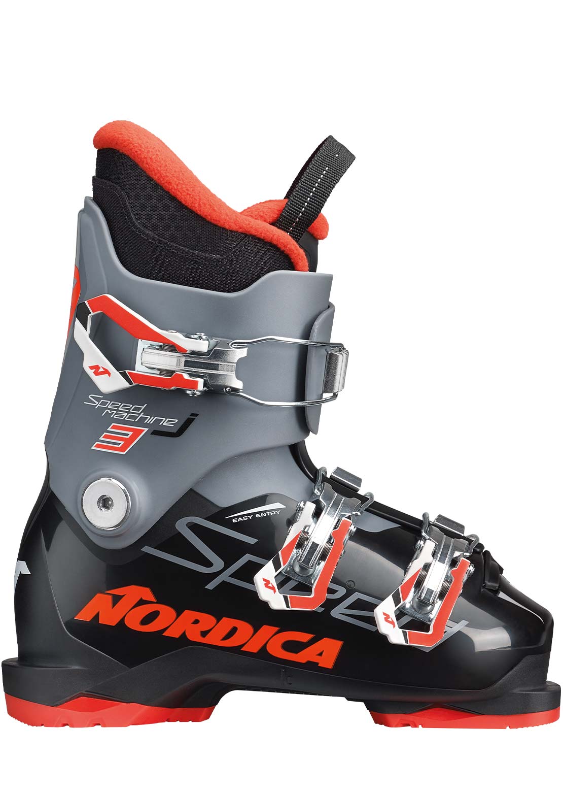 Nordica Junior Speedmachine 3 Ski Boots Black/Anthracite/Red
