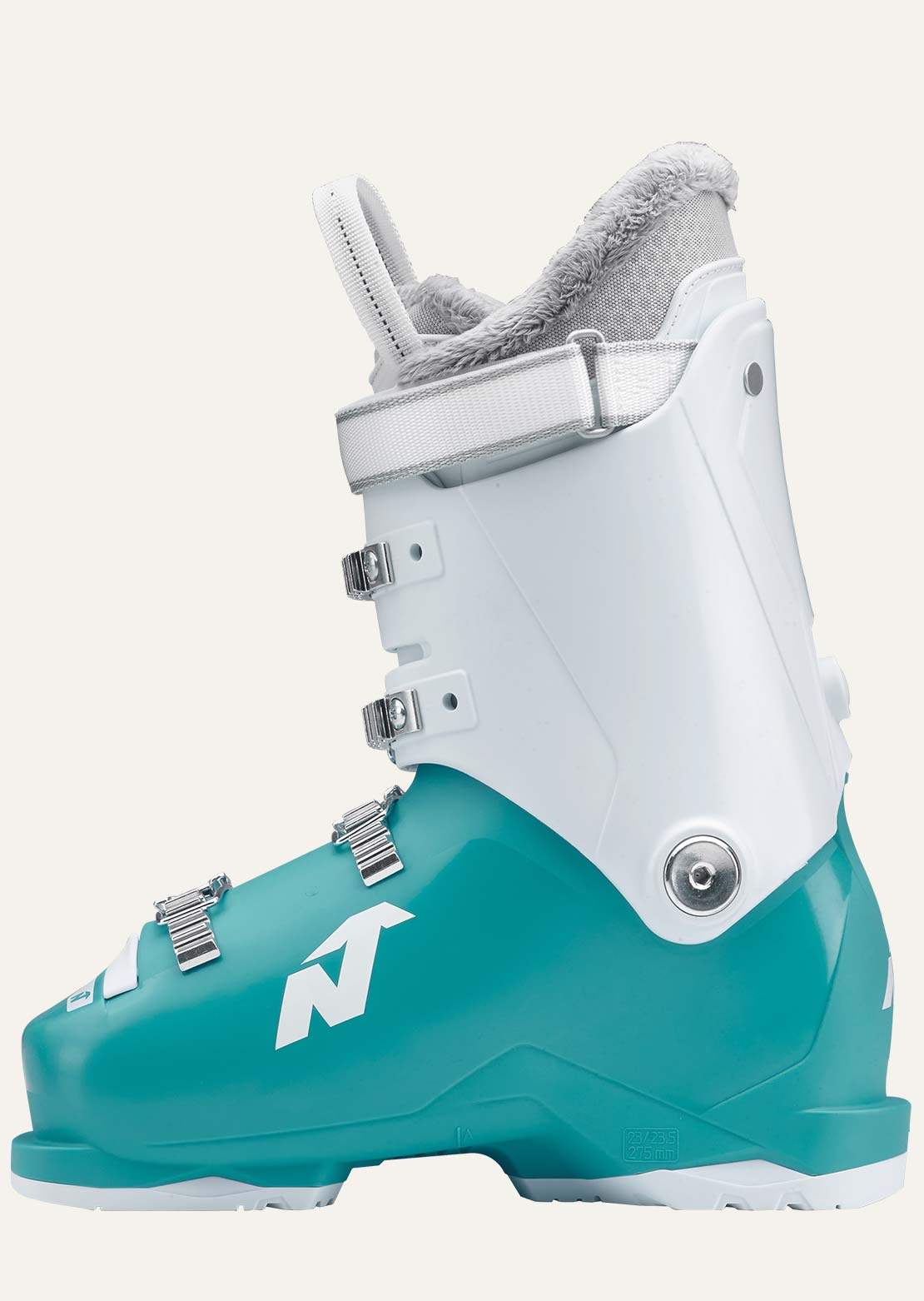 Nordica Junior Speedmachine 4 Ski Boots Light Blue/White/Pink