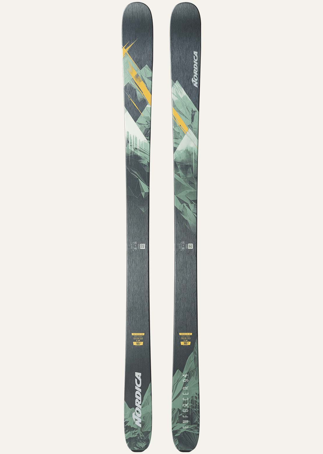 Nordica Men's Enforcer 94 Ski Black/Orange/Green