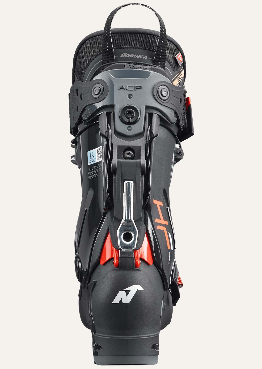 Nordica Men's HF Pro 130 Ski Boots Grey/Black/Red