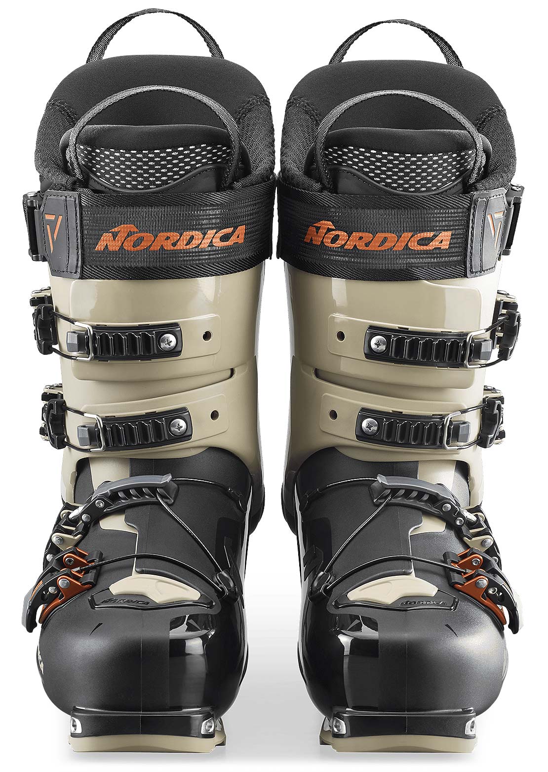 Nordica Men's Unlimited 130 DYN Ski Boots Black/Sand/Copper