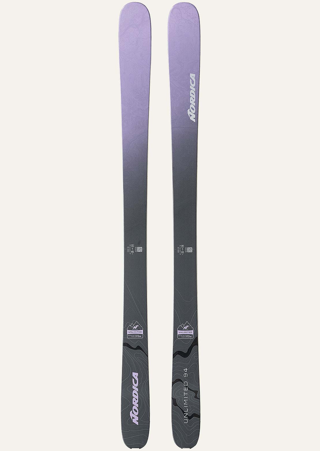 Nordica Men's Unlimited 94 Flat Ski Violet/Grey