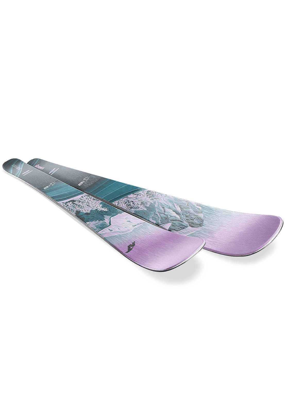 Nordica Women&#39;s Santa Ana 92 Skis Aqua/Violet
