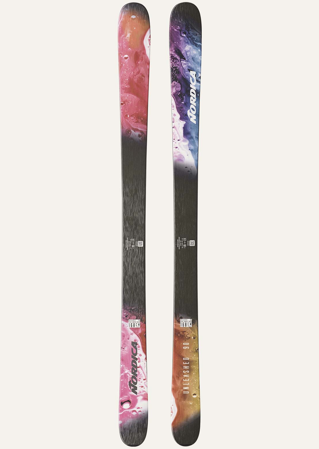 Nordica Unisex Unleashed 90 Ski Oilslick Pink