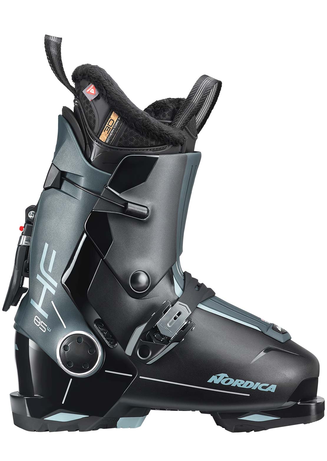 Nordica Women's HF 85 Ski Boots Black/Anthracite/Green