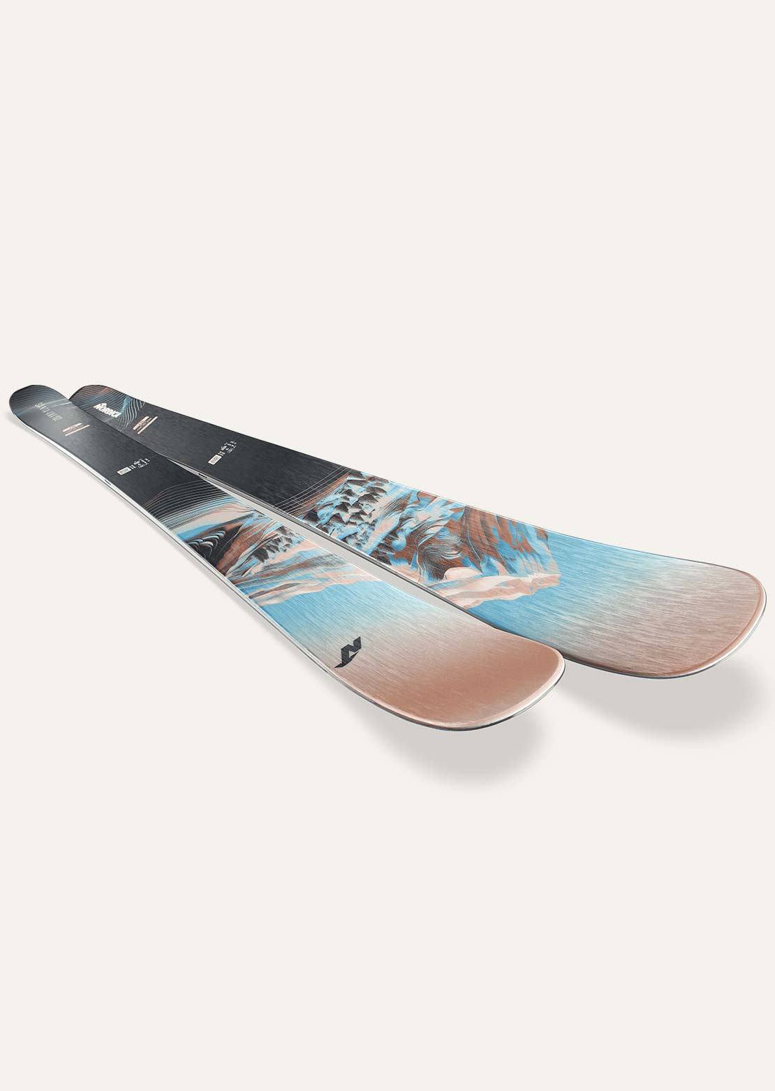 Nordica Women's Santa Ana 102 Ski Peach/Light Blue/Black