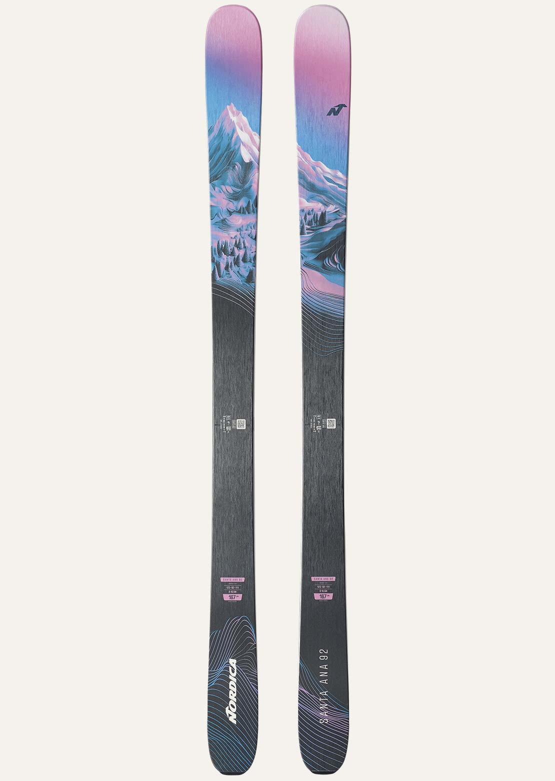 Nordica Women's Santa Ana 92 Ski Lavender/Blue/Black
