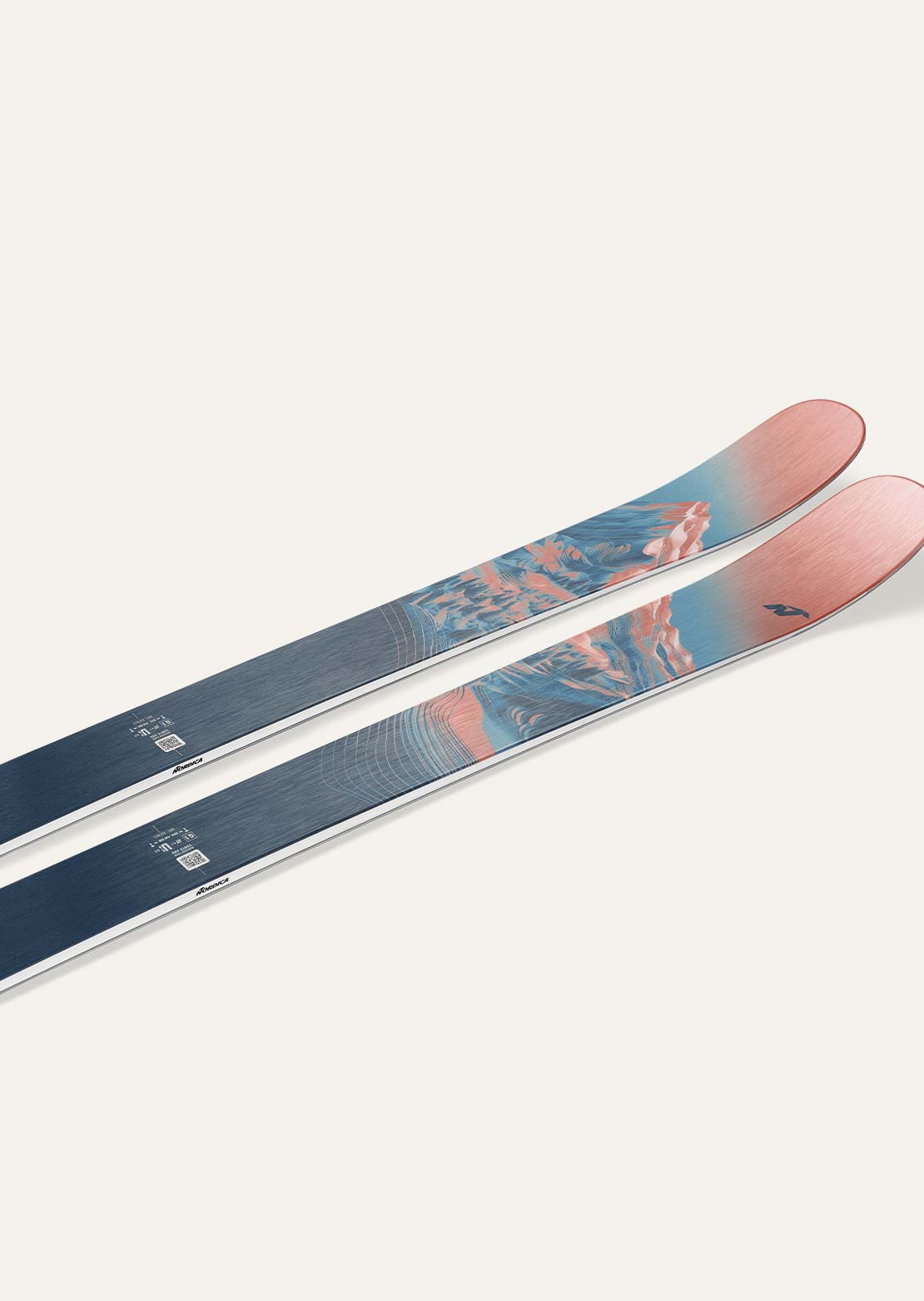 Nordica Women's Santa Ana 97 Ski Salmon/Turquoise/Navy