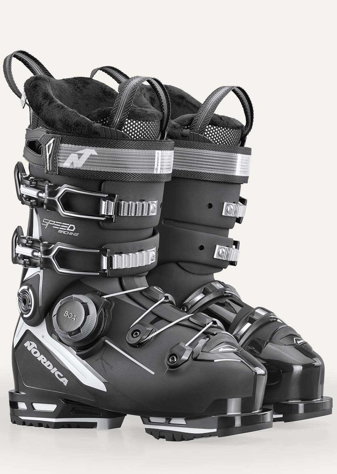 Nordica Women's Speedmachine 3 85 W BOA Ski Boots Black/White/Pink