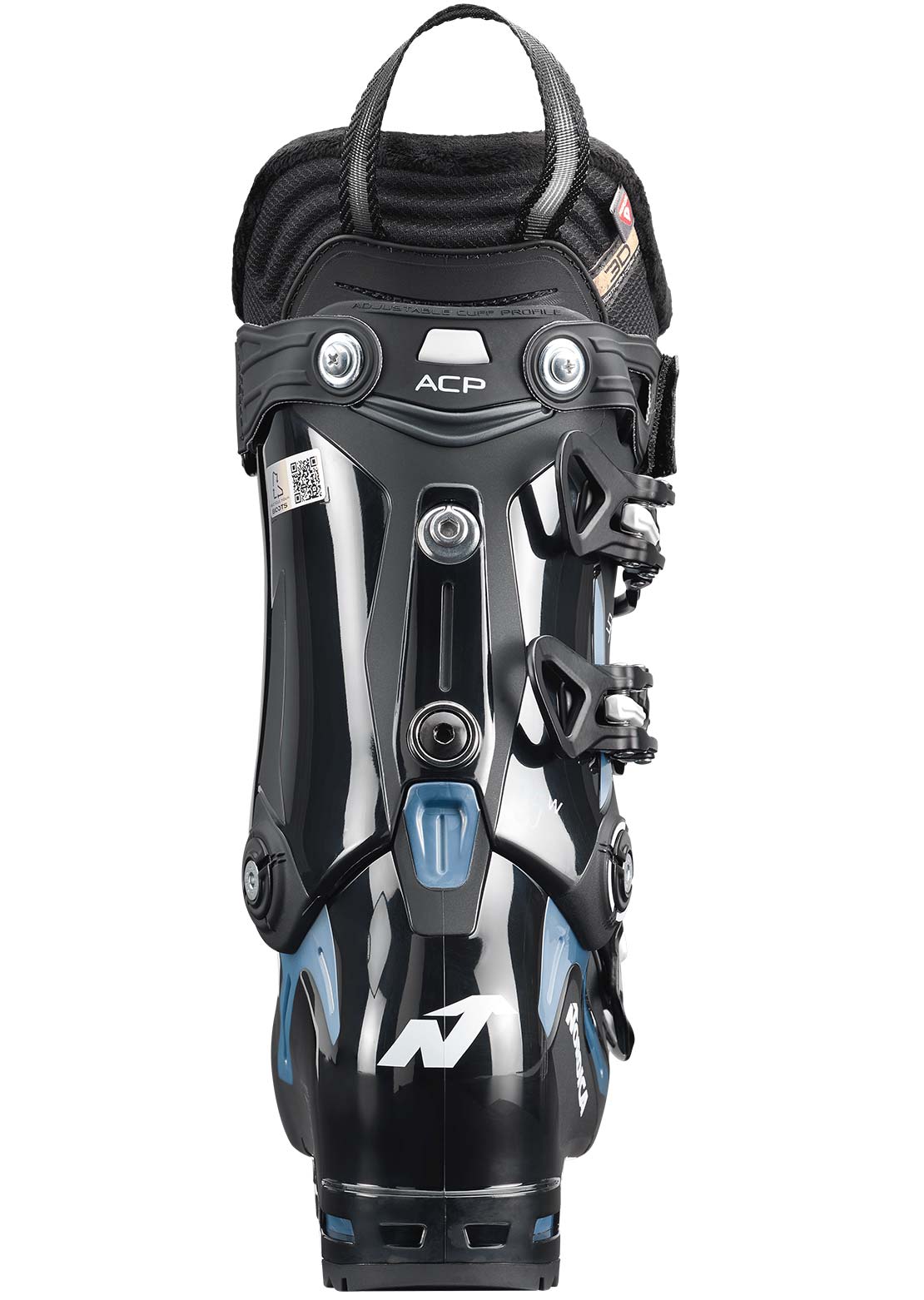Nordica Women&#39;s Speedmachine 3 95 Ski Boots Black/Light Blue/White
