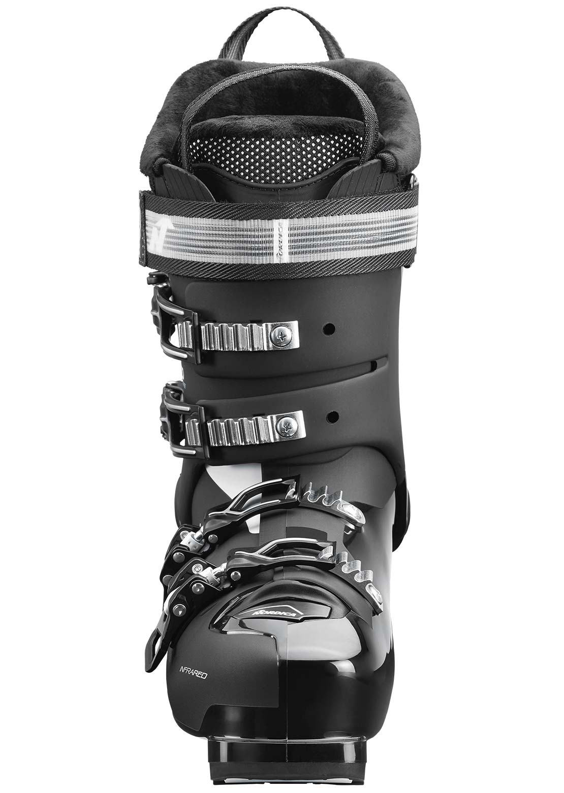 Nordica Women&#39;s Speedmachine 3 95 Ski Boots Black/Light Blue/White