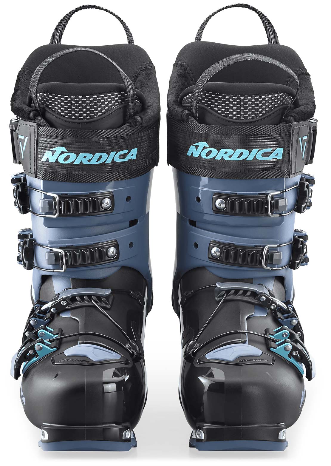 Nordica Women's Unlimited 105 DYN Ski Boots Black/Blue/Light Blue