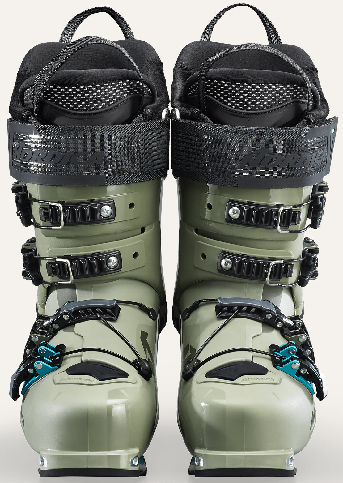 Nordica Women's Unlimited 95 DYN Ski Boots Light Green/Black/Light Blue