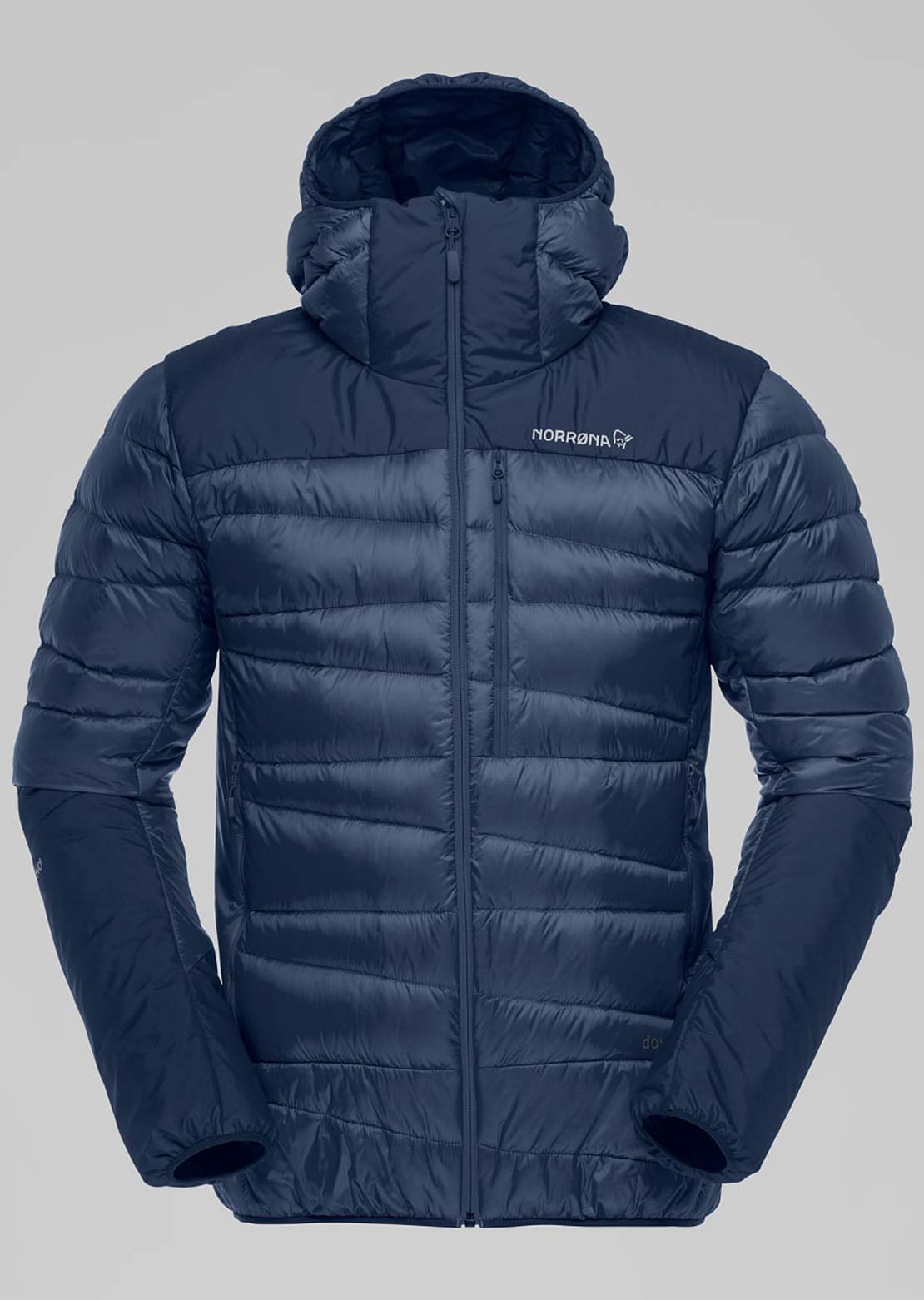 Norrona Men's Falketind Down750 Zip Hood Indigo Night