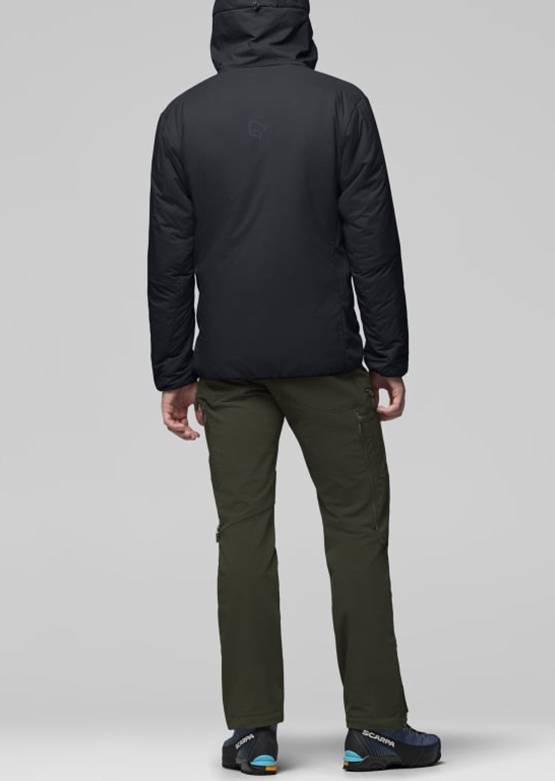 Norrona Men's Femund Thermo60 Zip Hood Caviar Black