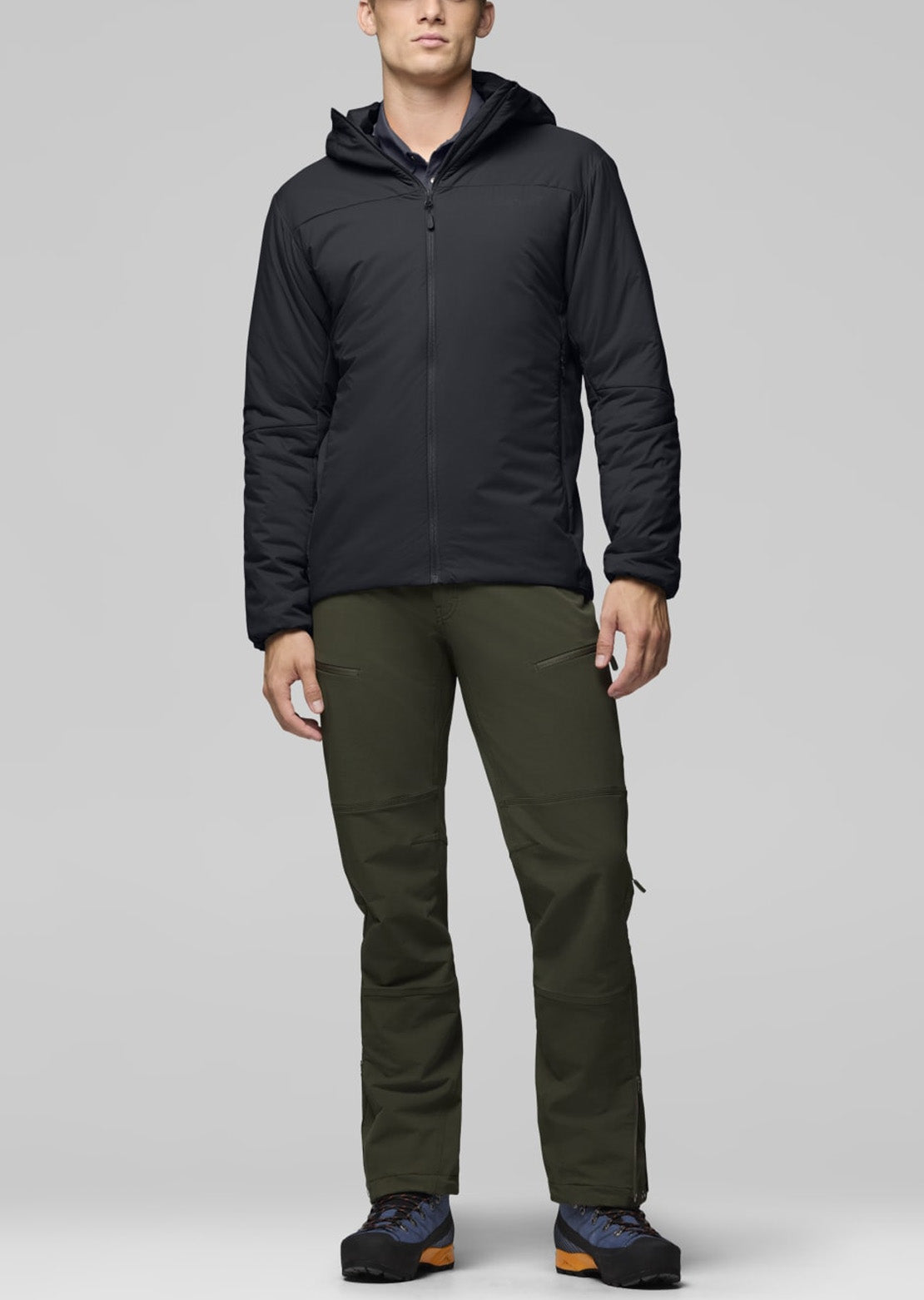 Norrona Men's Femund Thermo60 Zip Hood Caviar Black