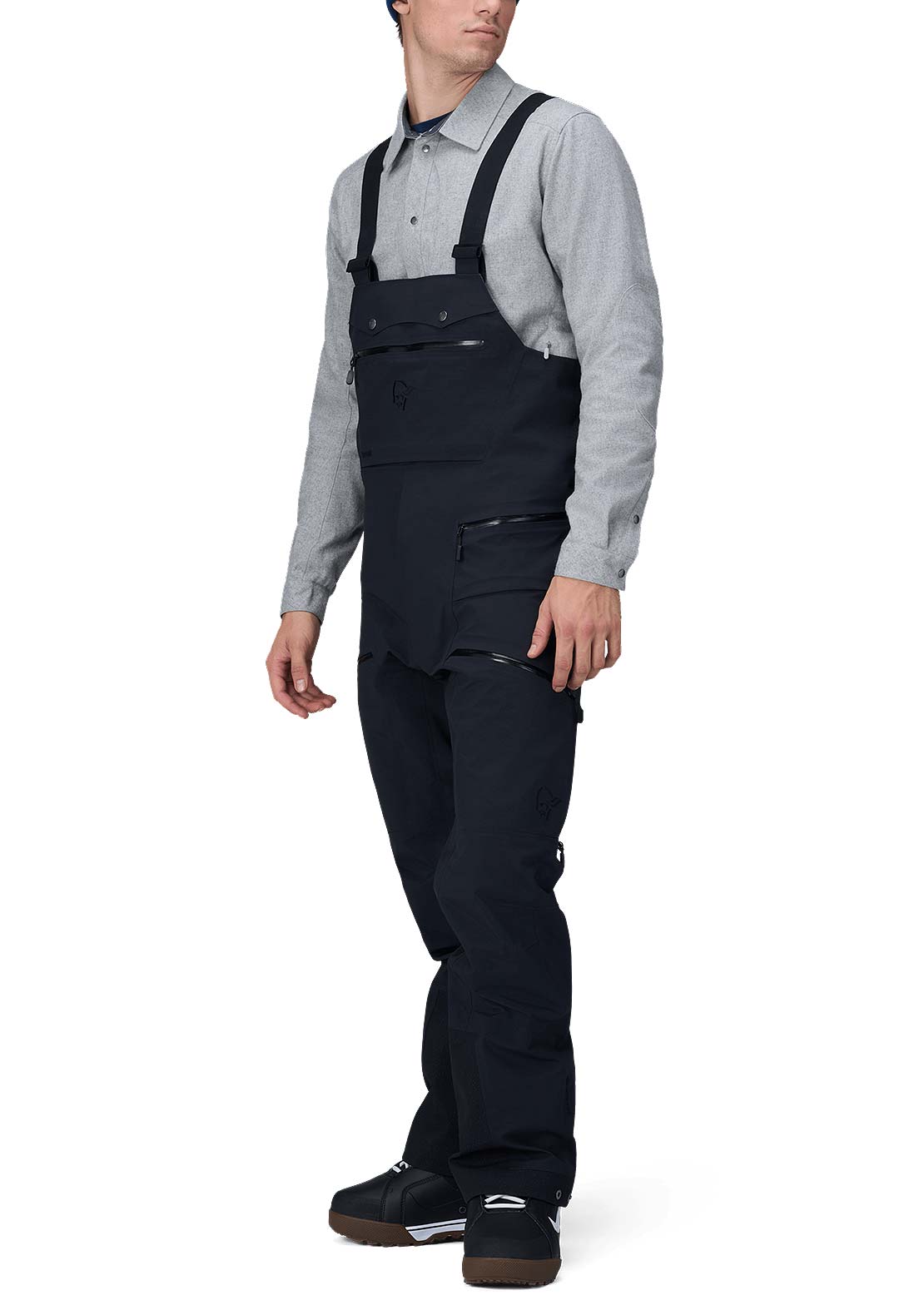 Norrona Men&#39;s Tamok Gore-Tex Performance Shell Bib Pants Caviar