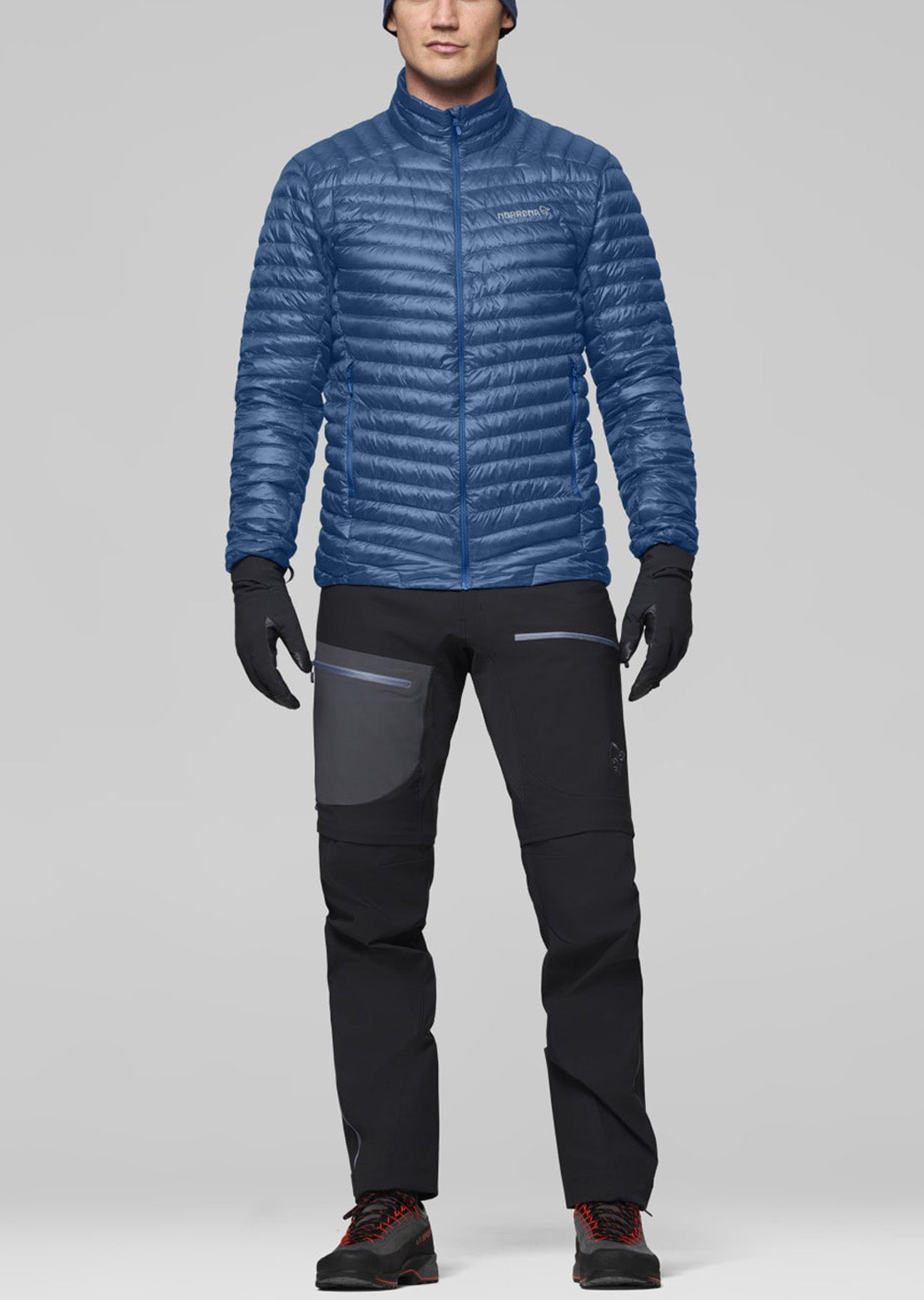 Norrona Men's Trollveggen Down800 Super Light Hood Dark Blue