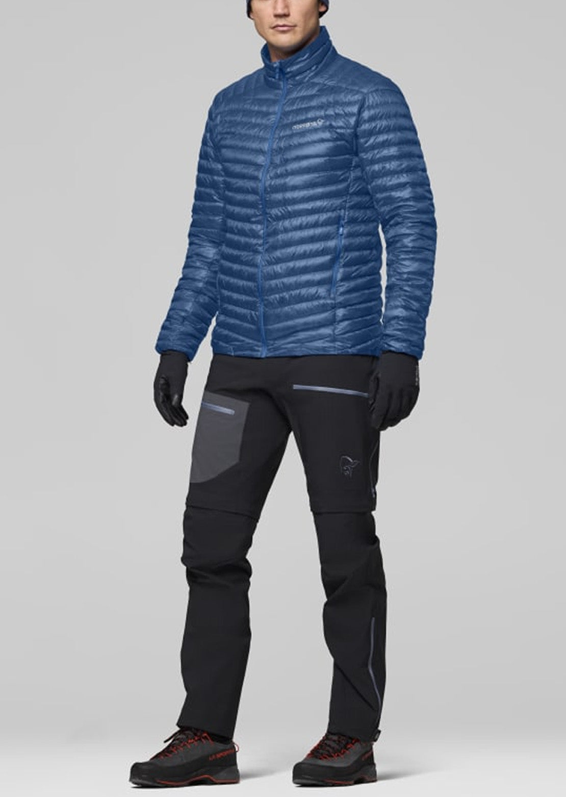 Norrona Men's Trollveggen Down800 Super Light Hood Dark Blue