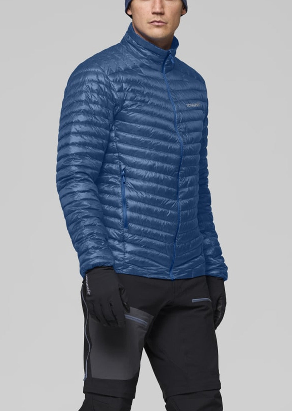 Norrona Men's Trollveggen Down800 Super Light Hood Dark Blue